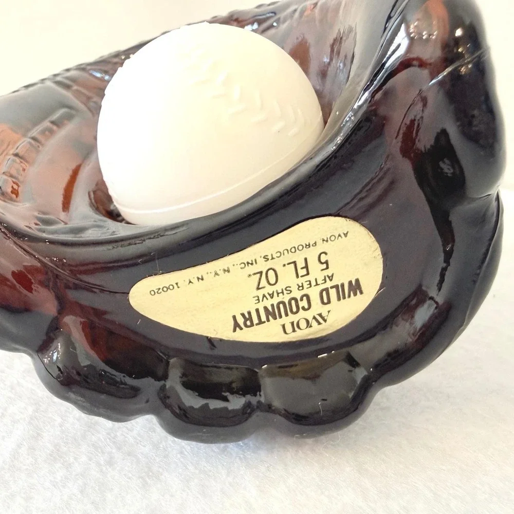 Avon Wild Country Aftershave Bottle Baseball Glove‎ 5 oz 2002 Collectible